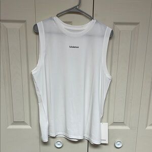 Lululemon Athletica White Sleeveless Tee